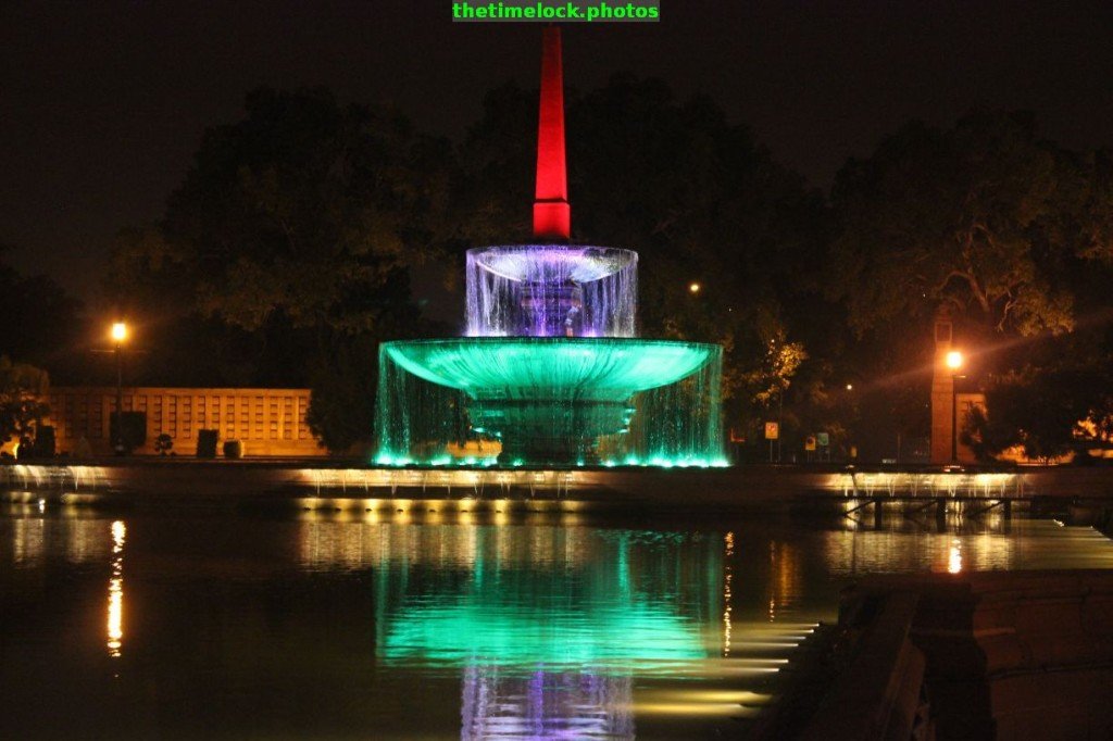 fountain reflections