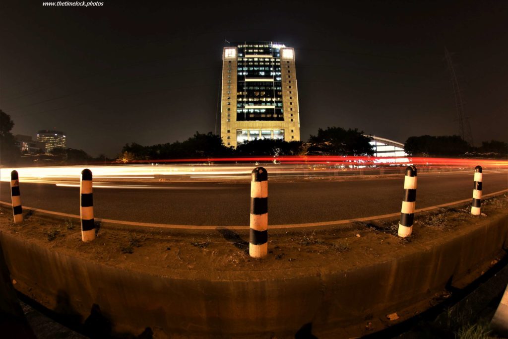 office building on highway